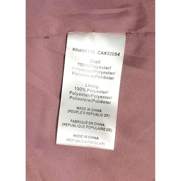 Anthropologie HUTCH Blazer Jacket Pink Floral 3/4 Sleeves Sz Small Shimmery Open - Picture 13 of 13